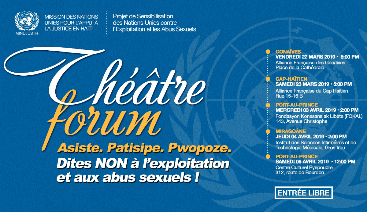 Haiti: A theatre project to prevent sexual exploitation and abuse ...