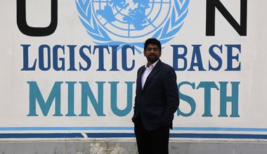 Ajith Sunghay, Consultant sur la Politique de diligence voulue en matière de droits de l’Homme (PDVDH) du Haut-Commissariat des Nations unies aux droits de l'Homme (HCDH). © David Nieto / UN / MINUJUSTH, 2018