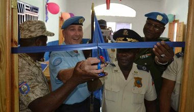 La réhabilitation du commissariat s'inscrit dans l'accompagenment de la PNH, acteur clé de l'état de droit en Haïti. © UNPOL Adili Toro Agali / UN / MINUJUSTH, 2018