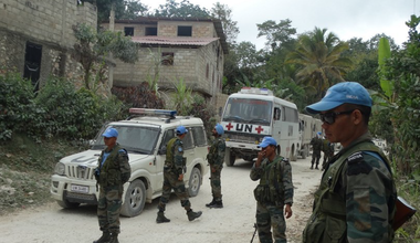 Des policiers internationaux ont été déployés pour porter assistance à la PNH et à la population. © UNPOL Adili Toro Agali, Comlan Flavien Dovonou / UN / MINUJUSTH, 2018